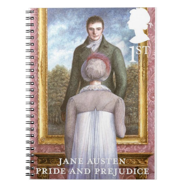 Cuaderno Diseño de sello de Orgullo y Prejuicio (Frente)