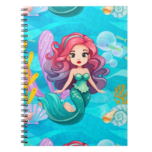 Cuaderno diseño de sirenas místicas (Frente)