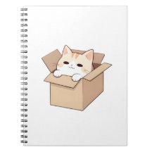 Diseño de Sticker Kawaii de Gato Adorable en una C