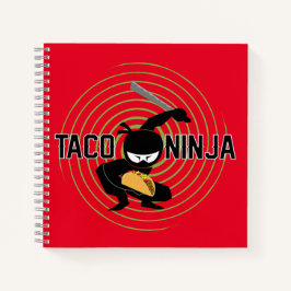 Cuaderno Diseño de Taco Ninja - bloc de notas en espiral