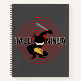 Cuaderno Diseño de Taco Ninja - bloc de notas en espiral