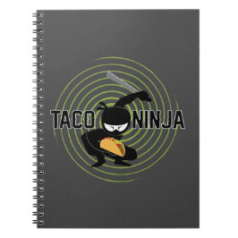Cuaderno Diseño de Taco Ninja - Portátil de fotos en espira