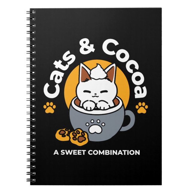 Cuaderno Diseño de tazas navideñas con acogedoras galletita (Frente)