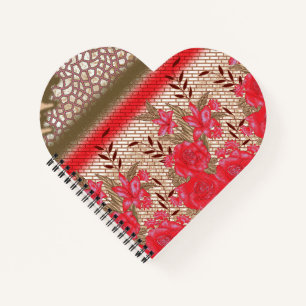 Cuaderno Diseño de tejidos intrincados con motivos florales