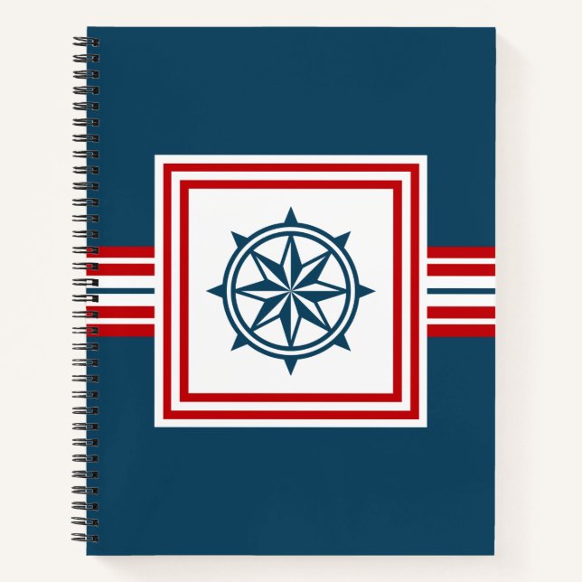 Cuaderno Diseño de temática náutica (Anverso)