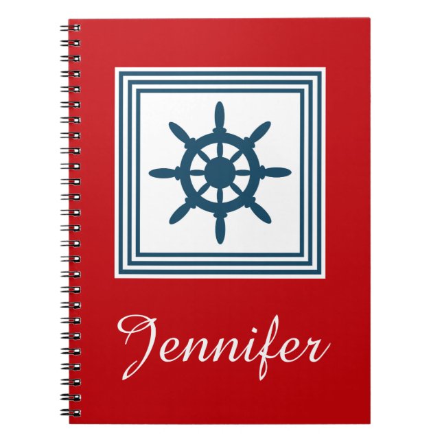 Cuaderno Diseño de temática náutica (Frente)