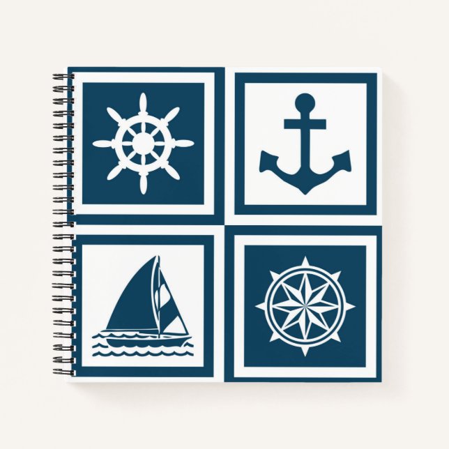Cuaderno Diseño de temática náutica (Anverso)