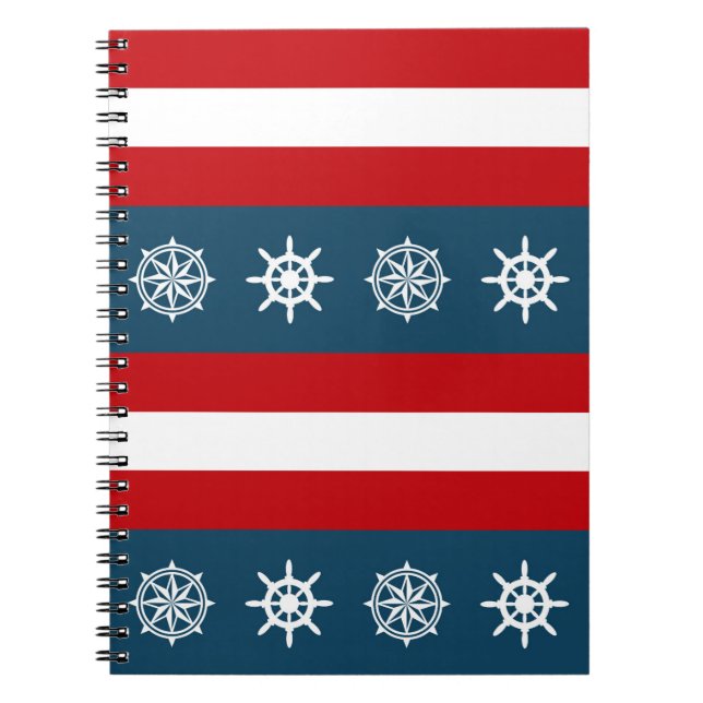 Cuaderno Diseño de temática náutica (Frente)