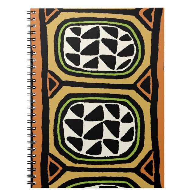 Cuaderno Diseño de Textil Africano Kuba (Frente)