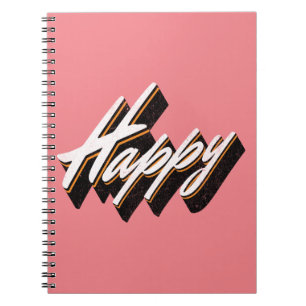 Cuaderno Diseño de texto feliz