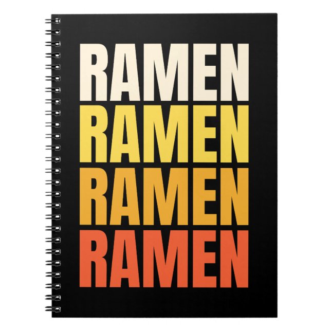 Cuaderno Diseño de texto Ramen (Frente)