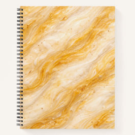 Cuaderno Diseño de textura de mármol de batido de plátano