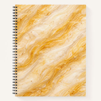 Cuaderno Diseño de textura de mármol de batido de plátano
