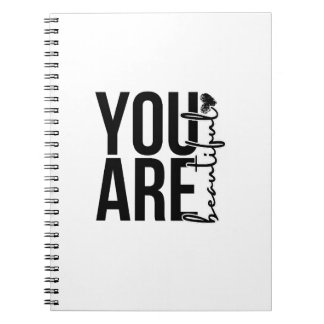 Cuaderno Diseño de tipografía “Beautiful” minimalista – Neg