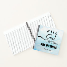 Cuaderno Diseño de tipografía de Mateo 19:26