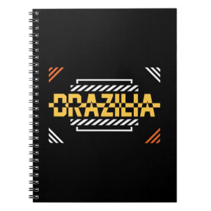 Cuaderno Diseño de tipografía moderna de Brasilia 