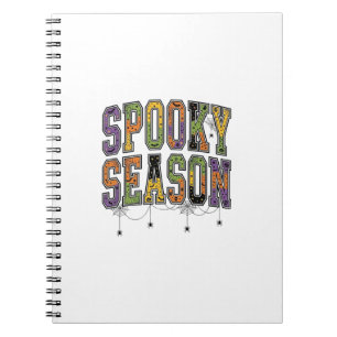 Cuaderno Diseño de tipografía vintage de Halloween de tempo