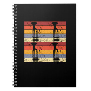 Cuaderno Diseño de trompeta vintage