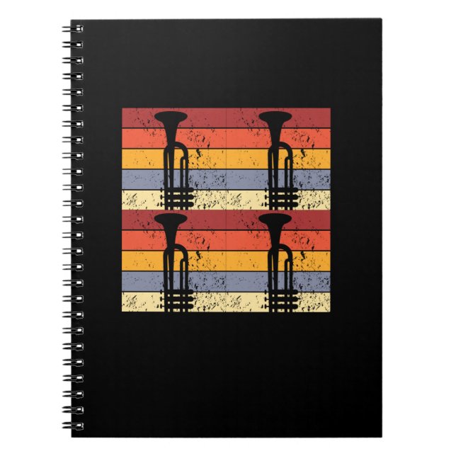Cuaderno Diseño de trompeta vintage (Frente)