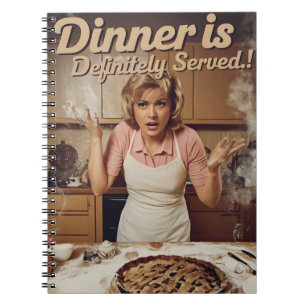 Cuaderno Diseño de una ama de casa de estilo vintage de los