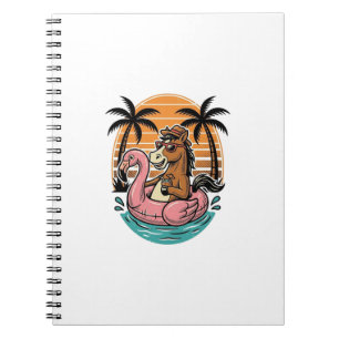 Cuaderno Diseño de vacaciones de verano de flamenco de caba
