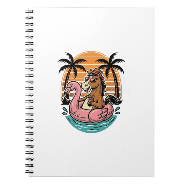 Cuaderno Diseño de vacaciones de verano de flamenco de caba (Frente)