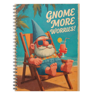 Cuaderno Diseño de Vacaciones en la Playa con Gnomo de Esti