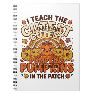 Cuaderno Diseño de vector de aula de otoño de calabaza de p