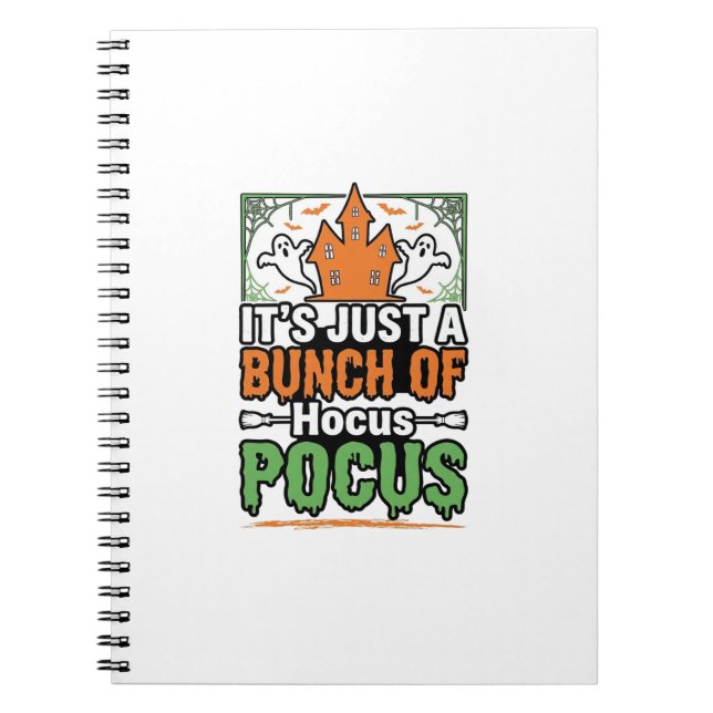Cuaderno diseño de vector de cita de Halloween Hocus Pocus_ (Frente)