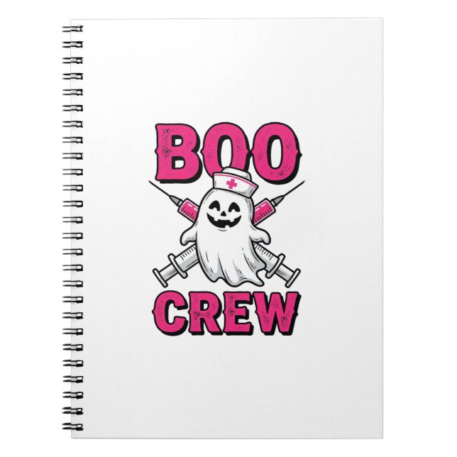 Cuaderno Diseño de vector de enfermera de la tripulación Bo (Frente)