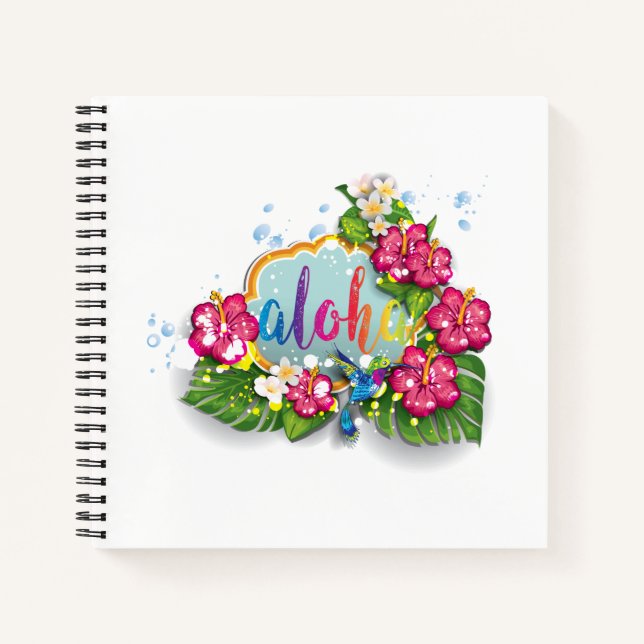 Cuaderno Diseño de verano de Aloha Tropical (Anverso)