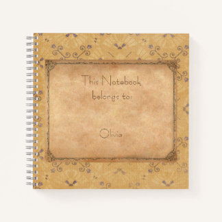 Cuaderno Diseño de vintage con patrón retro