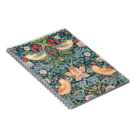 Cuaderno Diseño de William Morris "Strawberry Thief"