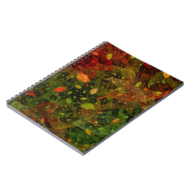 Cuaderno Diseño decorativo colorido de otoño (Lado Izquierdo)