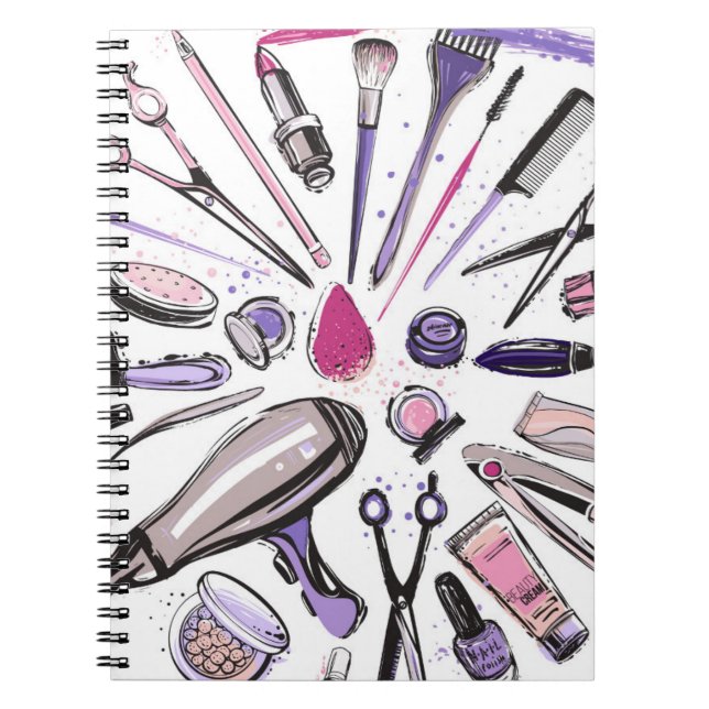 Cuaderno Diseño del círculo del maquillaje (Frente)