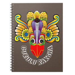 Cuaderno Diseño del demonio Gurulu Raksha Sri Lanka