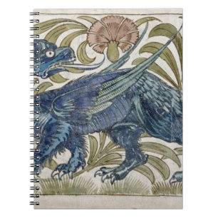 Cuaderno Diseño del "dragón" para una teja (w/c en el
