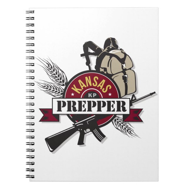 Cuaderno Diseño del logotipo de Kansas Prepper (Frente)