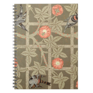 Cuaderno Diseño del papel pintado del enrejado con un back