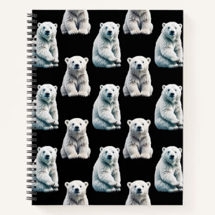 Cuaderno Diseño del patrón animal del oso polar