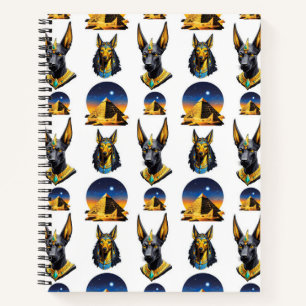 Cuaderno Diseño del patrón Anubis de la Pirámide de Egipto