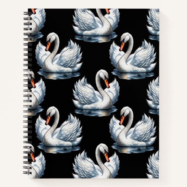 Cuaderno Diseño del patrón de aves de cisne (Anverso)