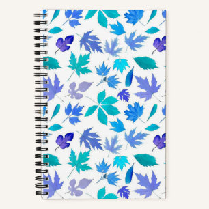 Cuaderno Diseño del patrón Flores Azules Florales-36566