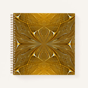 Cuaderno Diseño del patrón Metalizado Faux Gold