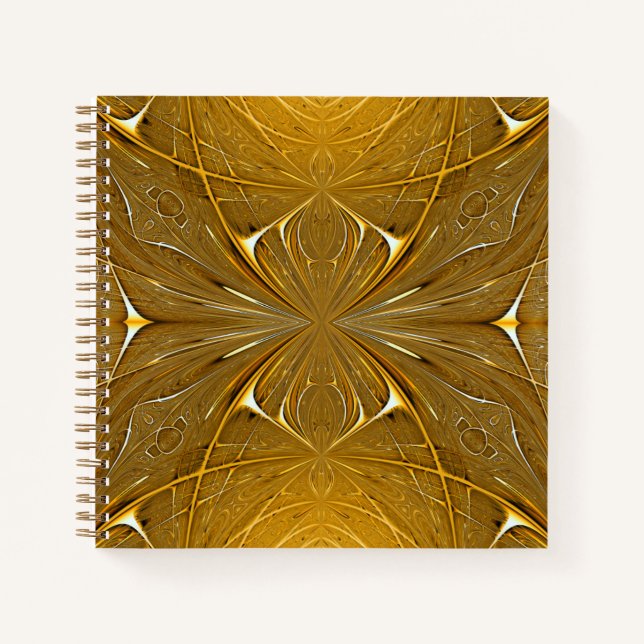 Cuaderno Diseño del patrón Metalizado Faux Gold (Anverso)