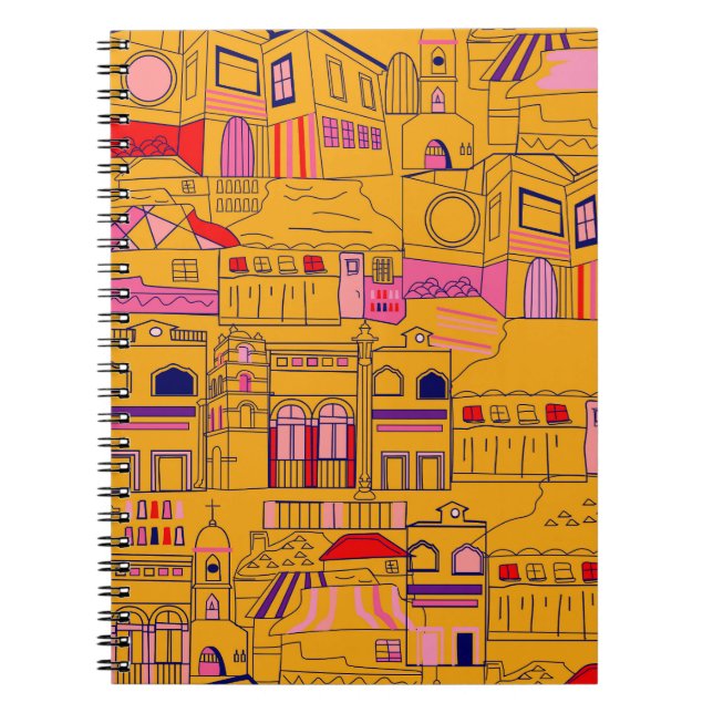 Cuaderno Diseño del patrón mexicano sin foco textil (Frente)