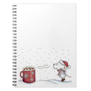 Cuaderno Diseño dibujado mano linda del ratón para el