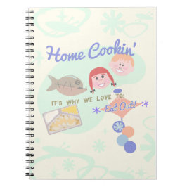 Cuaderno Diseño divertido de arte en la cena de cocina case