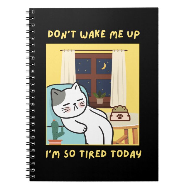 Cuaderno diseño divertido de gato para niños: diseño trendy (Frente)