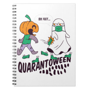 Cuaderno Diseño divertido de Halloween de dibujos animados 